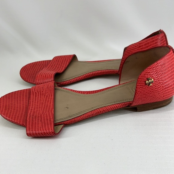Tory Burch Tangerine Leather Sandals - Picture 6 of 14